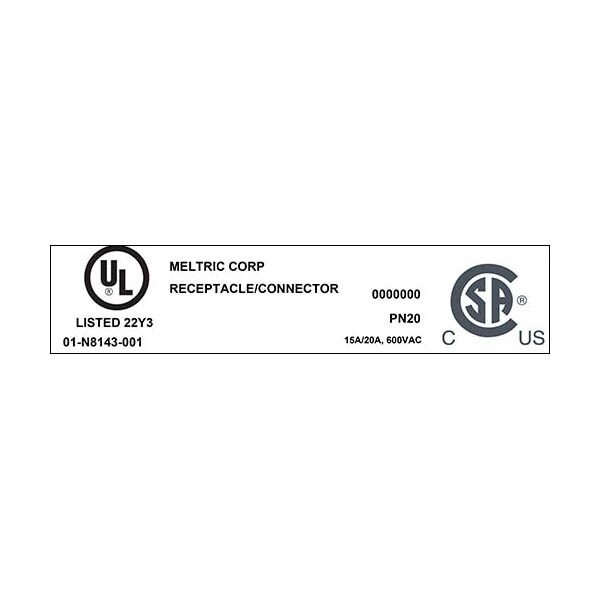 Meltric 01-N8143-001 RECEPTACLE REVERSE INTERIORS - 01-N8143-001