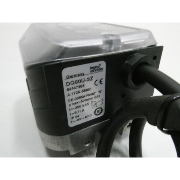 Interruptor de presión de gas Krom Schroder GAS 0.6BAR 250V-AC - DG50U-3Z