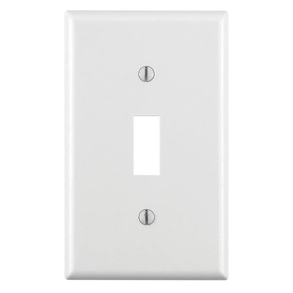 Leviton TOGL SWTCH WLPLT10PK WHT - 88001-WMP