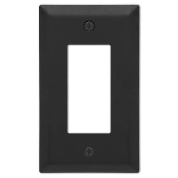 Amerelle Amerelle 3008805 Century Stamped Steel Rocker Wall Plate - Matte Black - 3008805