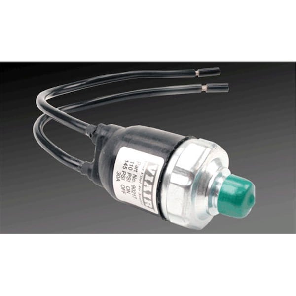 Interruptor de presión sellado Viair de .25 pulgadas con puerto M NPT, cables de plomo de calibre 12 - 110 PSI activado y 145 PSI desactivado - VI586111