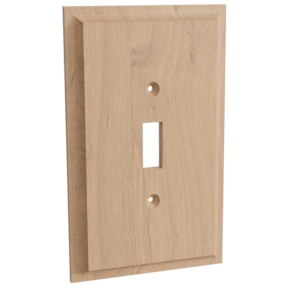 Designs Of Distinction Single Light Switch Plate - Alder - 01450001AL1