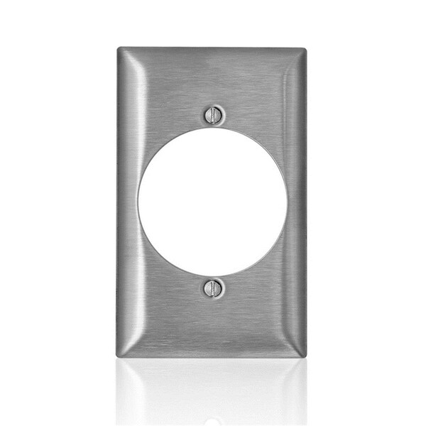 Ezgeneration C-Series Stainless Steel 1 Gang Metal Receptacle Wall Plate - EZ2739523