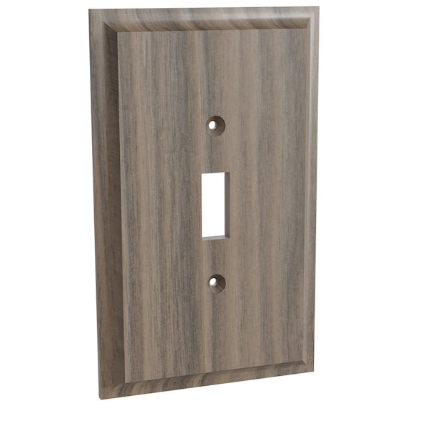 Designs Of Distinction Single Light Switch Plate - Walnut - 01450001WL1