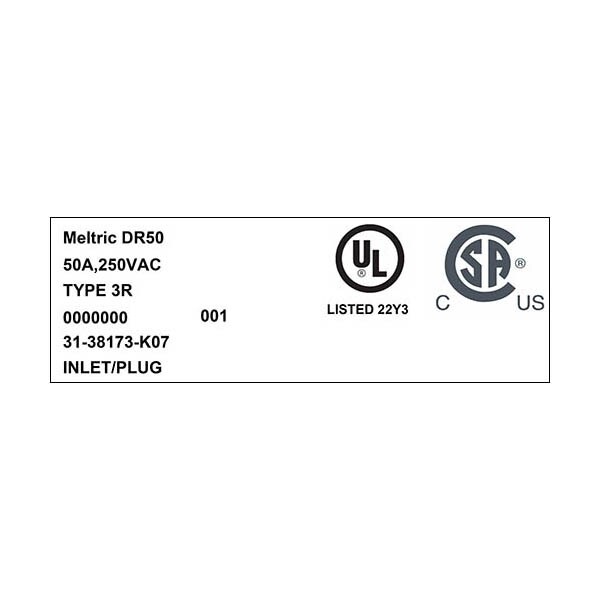 Meltric 31-38173-K07 INLET - 31-38173-K07