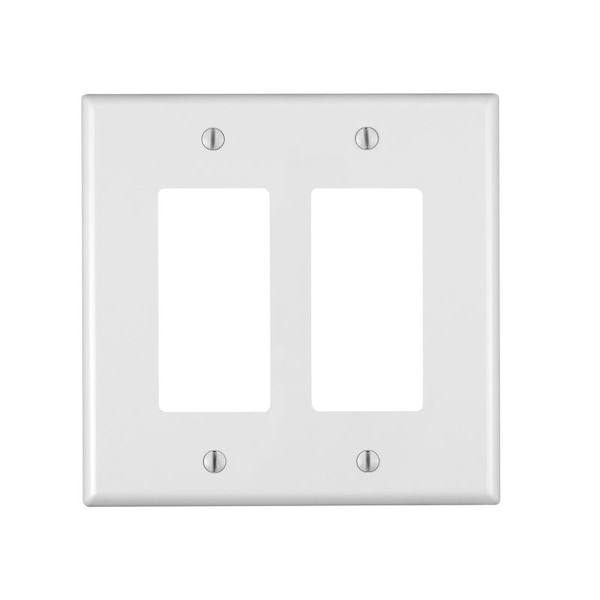Leviton Wallplate Ovrsz 2G Wht - 88602-000