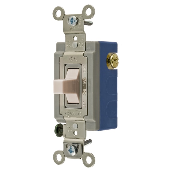 Hubbell Wiring Device-Kellems Industrial Grade, Toggle Switches, General Purpose AC, Momentary Single Pole Double Throw Center Off, 15A 120/277V AC, Terminal Screws Toggle - HBL1556LA