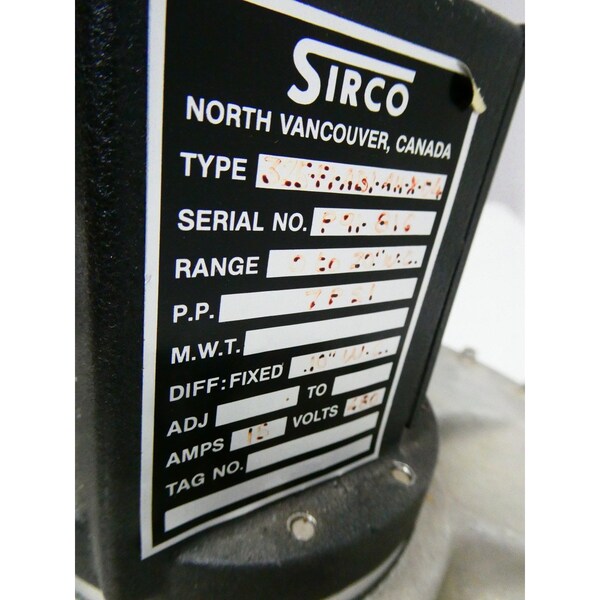 Interruptor de presión Sirco con diferencial de 480V-CA - 325-F1-AB1-AHX-04
