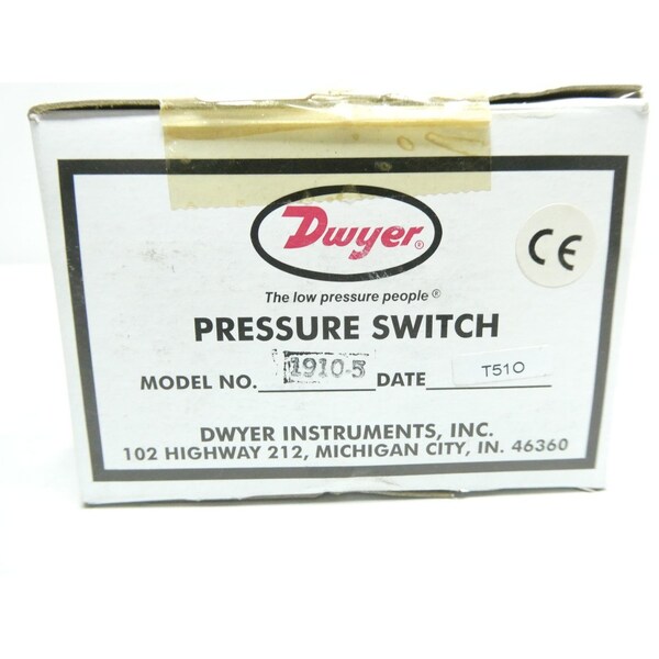 Dwyer 1910-5 Interruptor de presión de 45IN-WC 480V-AC - 3774