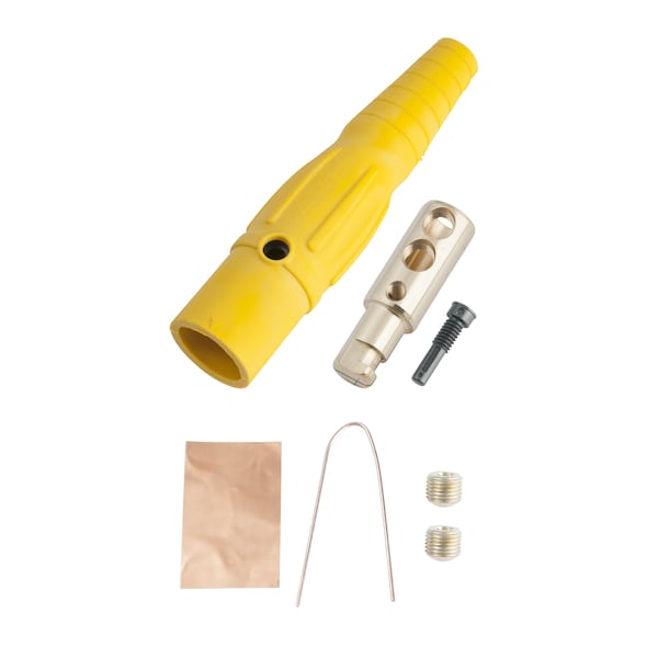 Marinco Cls20Mb-H Cl Inline Single Pin (400A/600V) #2-2/0 Awg Male-Yllw (H) - CLS20MB-H
