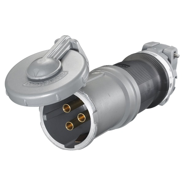 Hubbell Wiring Device-Kellems Heavy Duty Products, IEC Pin and Sleeve Devices, Industrial Grade, Female, Connector Body, 100A 3-Phase Delta 250V AC, 3-Pole 4-Wire Grounding - HBL4100CS1WR