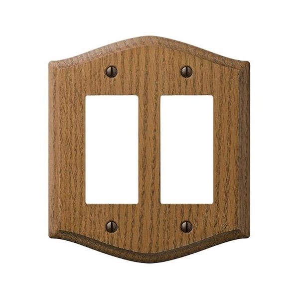 Livewire 701RR Country Wood 2 Rocker-GFCI Wall Plate Oak - LI3298122