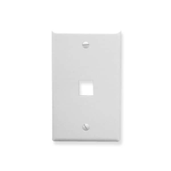 Maxpower Oversized Classic Face Plate 1 Port White - MA561451