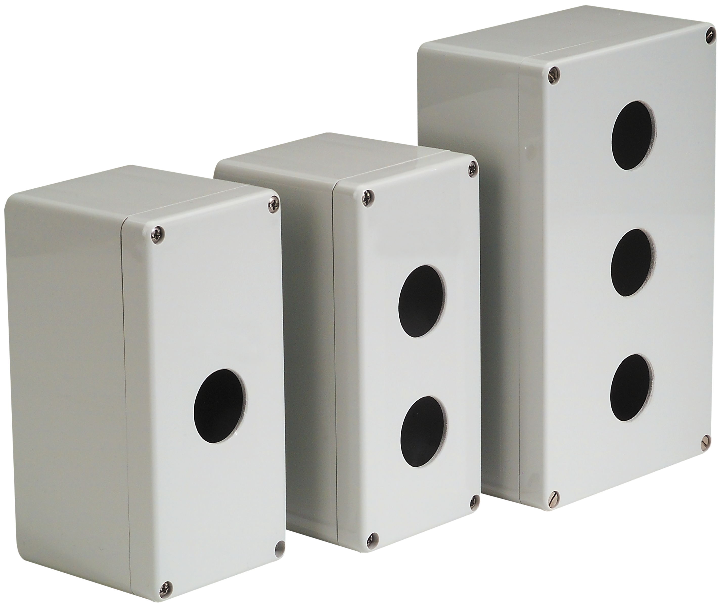 C3Controls Die Cast Aluminum Enclosure, 1 Hole, 4-59/64" x 3-5/32" x 2-9/32" (125mm x 80mm x 57.9mm) - DC1