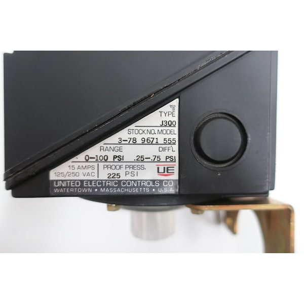 Interruptor de presión Ue United Electric 0-100PSI 125/250V-AC - J300-555