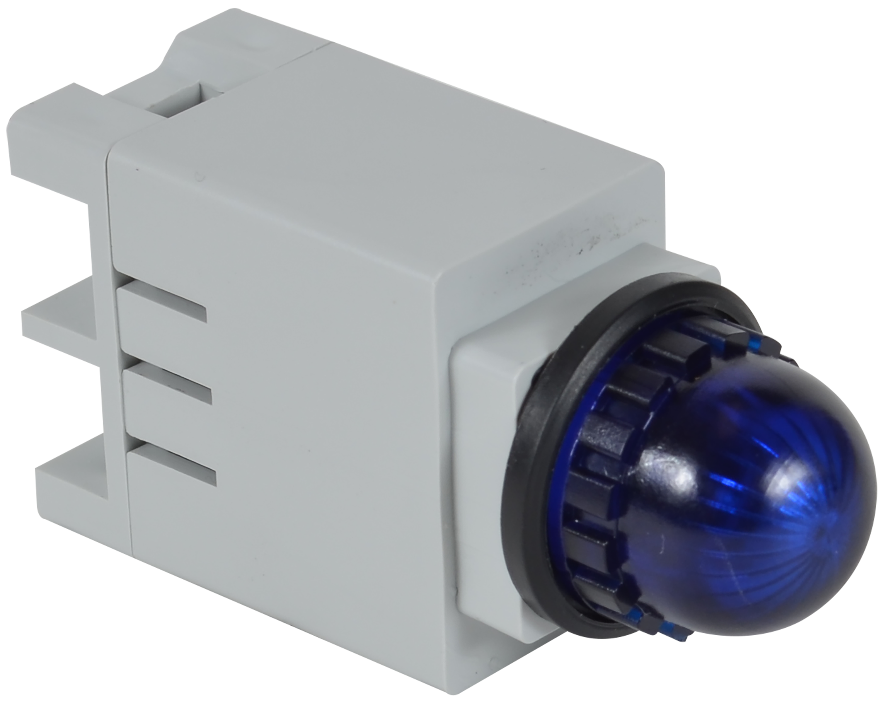 C3Controls 13mm Pilot Light, LED Blue, 12V AC/DC, Screw Terminal, Blue Lens, Flat - 13SBLB12ST-13BEF