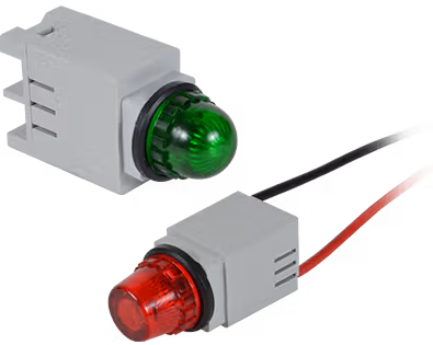 C3Controls 13mm Pilot Light, LED Blue, 24V AC/DC, Screw Terminal, Clear Lens, Flat - 13SBLB24ST-13CRF