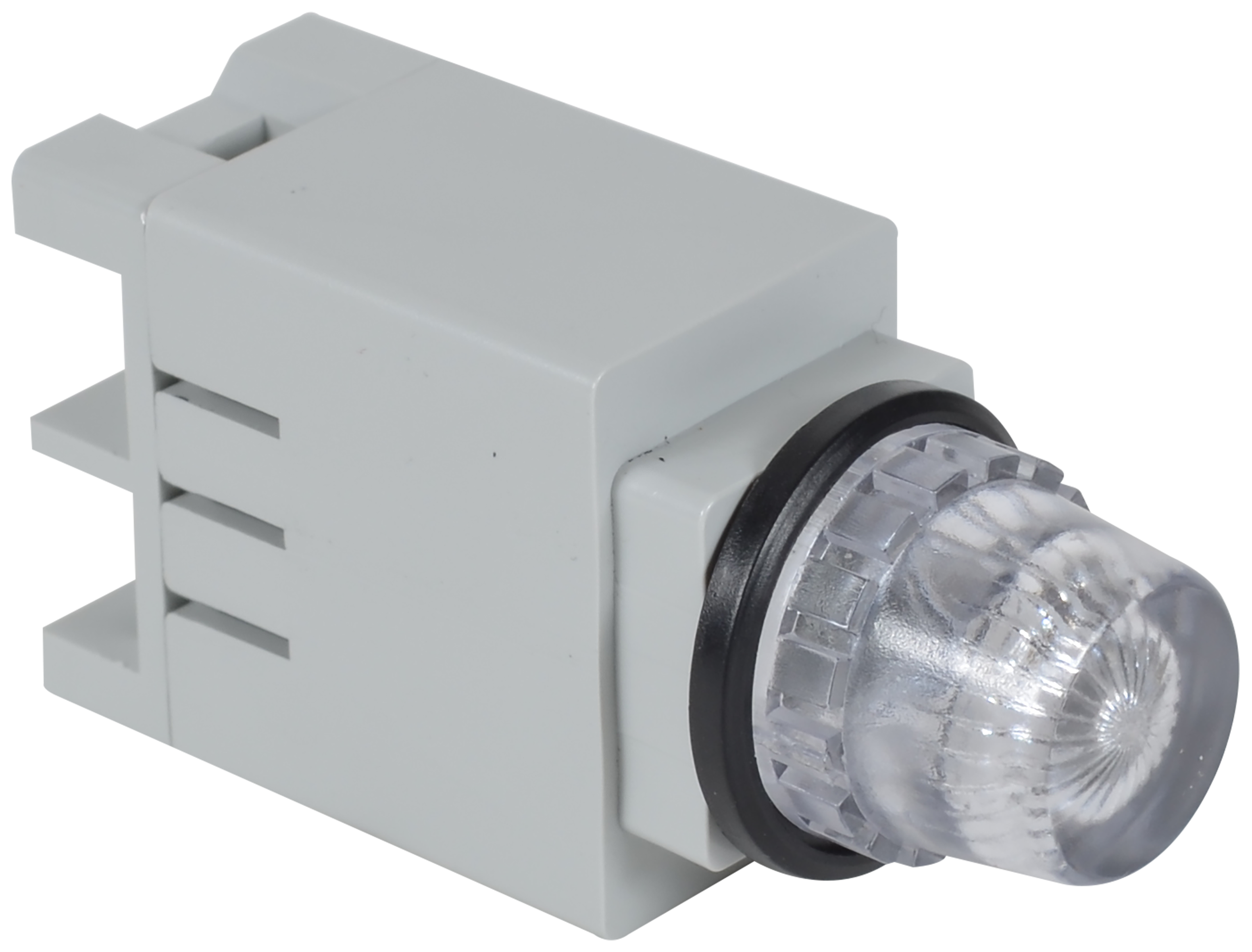 C3Controls 13mm Pilot Light, LED Blue, 24V AC/DC, Wire Lead, 6" Leads, Clear Lens, Flat - 13SBLB24WL-13CRF