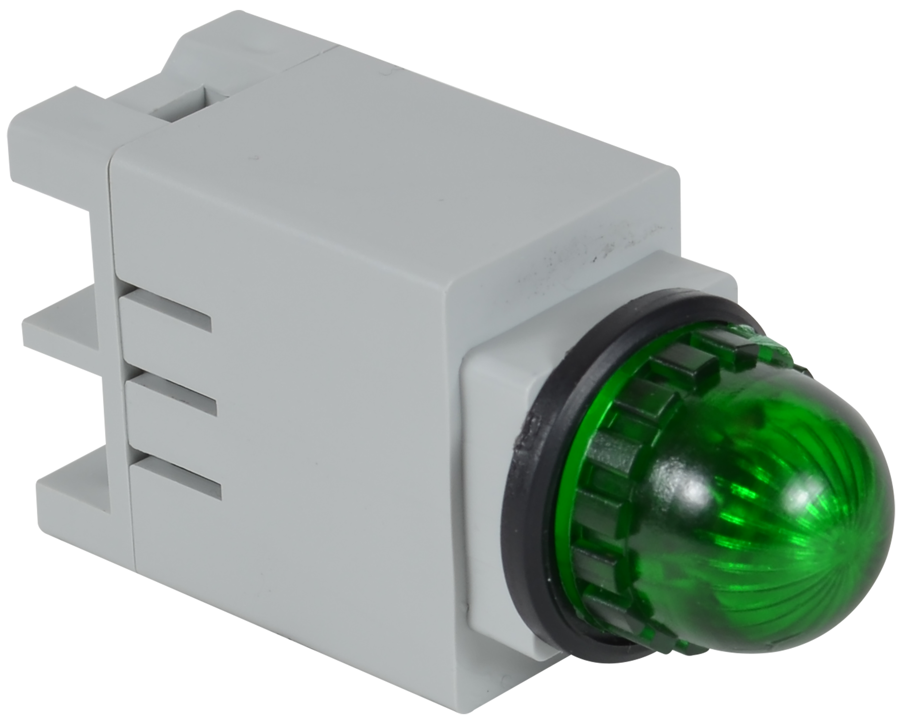 C3Controls 13mm Pilot Light, LED Green, 240V AC, Screw Terminal, Clear Lens, Flat - 13SBLG240ST-13CRF