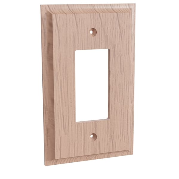 Designs Of Distinction Single Levington Switch Plate - Red Oak - 01450003AK1