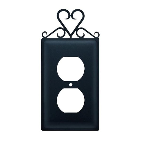 Village Wrought Iron Village Wrought Iron EO-51 Heart Outlet Cover - EO-51