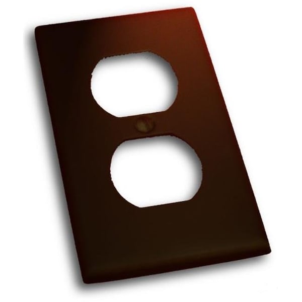 Residential Essentials Residential Essentials 10814VB Single Receptacle Switch Plate; Venetian Bronze - 10814VB