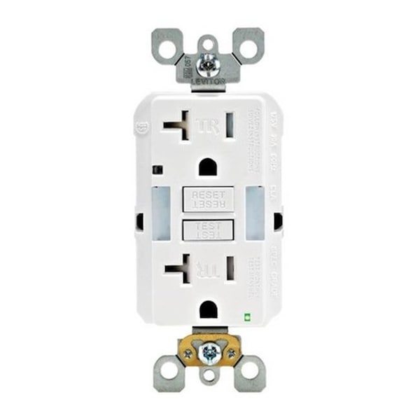 Leviton Leviton GFNL2-00W 20amp 125 V Guide Light GFCI Receptacle - 3533361