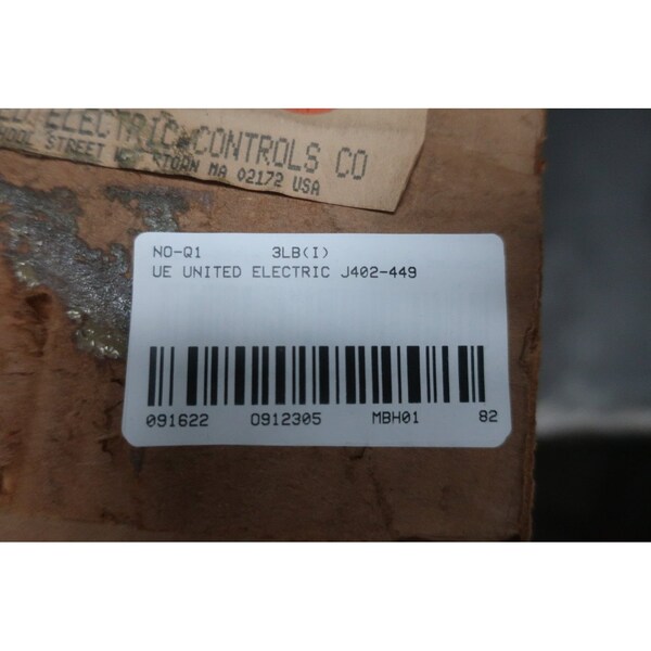 Interruptor de presión Ue United Electric 020InH2O 250VAc - J402-449