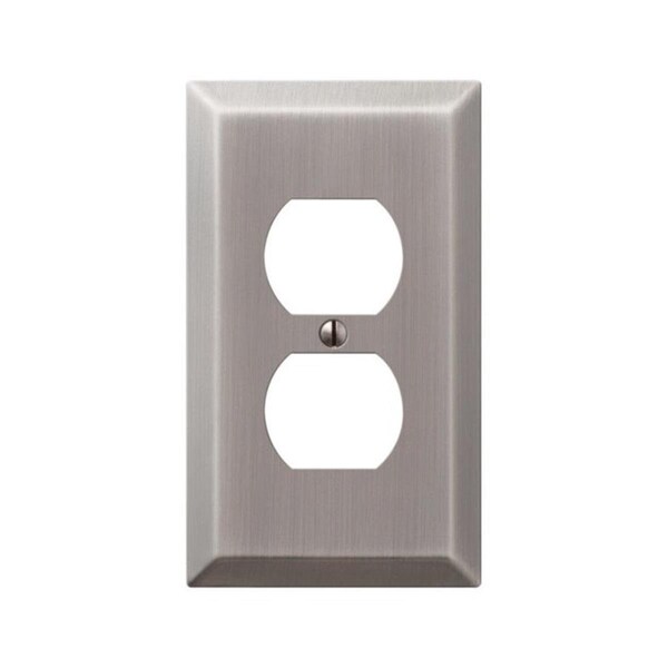Livewire Stamped Steel 1 Duplex Wall Plate Antique Nickel - LI149124