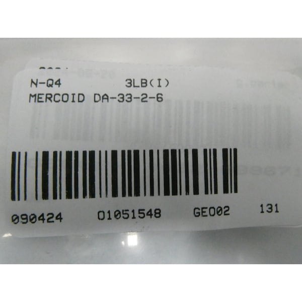 Interruptor de presión Mercoid 1/4IN 0-100PSI 120/240V-AC 120/240V-DC - DA-33-2-6