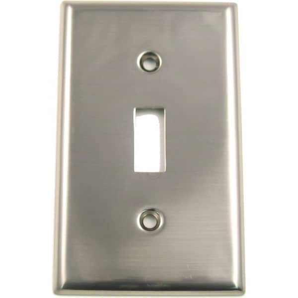 Rusticware Single Switch Plate, Number of Gangs: 1 Satin Nickel Finish - 782SN