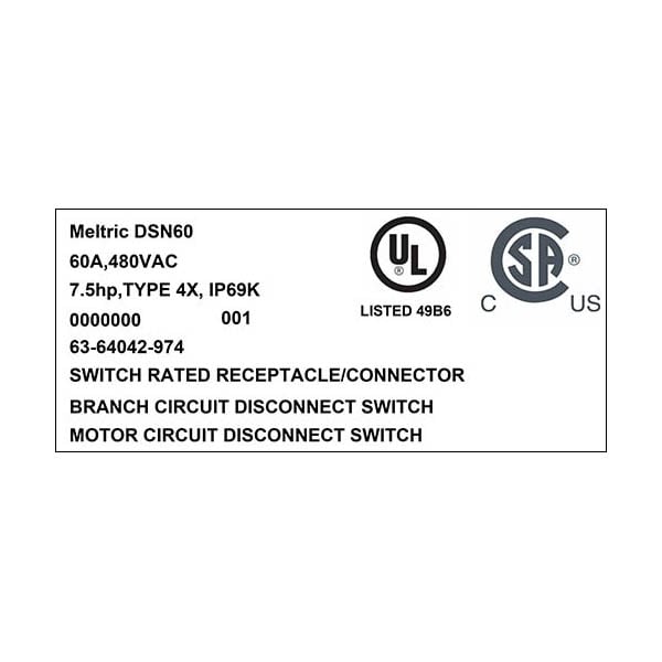 Meltric 63-64042-974 RECEPTACLE - 63-64042-974