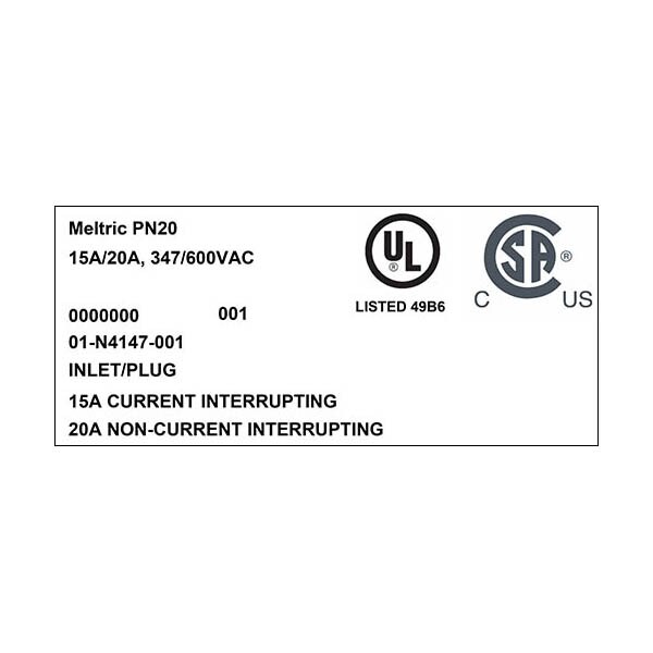 Meltric 01-N4147-001 INLET REVERSE INTERIORS - 01-N4147-001