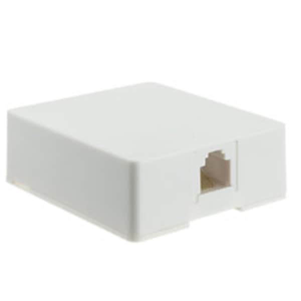 Cable Wholesale 2 Port Keystone Wall Plate, Single Gang - Beige - 301-2K