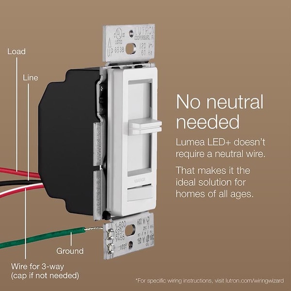 Lutron Lumea Dimm Led/Cfl Iv - LECL-153PH-IV