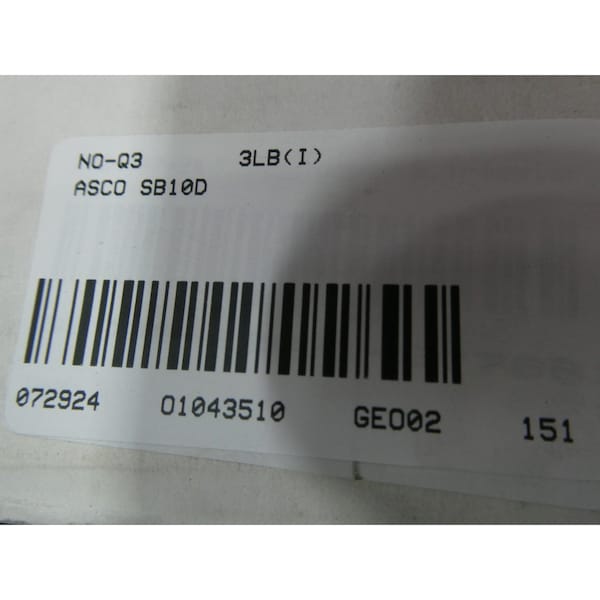 Interruptor de presión TRI-POINT Asco 6-200PSI 125/250V-AC - SB10D/TG10A21