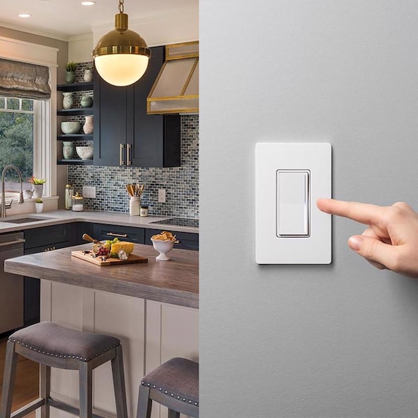 Lutron Sunnata 1.25 amps Single Pole 3-Way Dimmer Switch White - STCL-153MH-WH