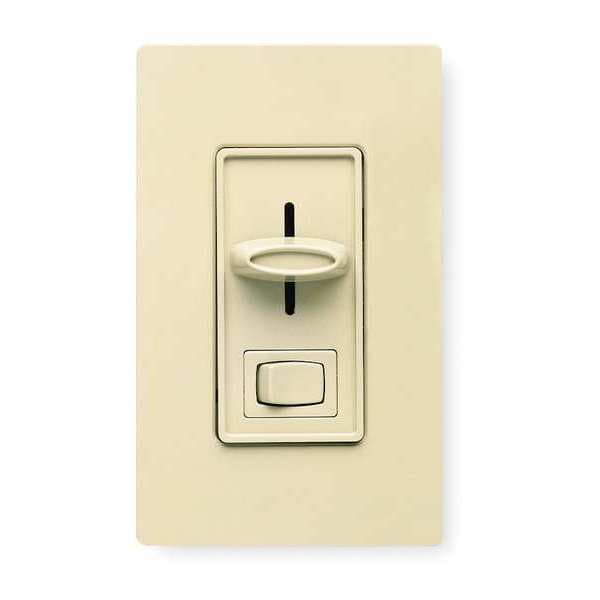 Lutron Lighting Dimmer, Slide, 1-Pole, Rocker, 120V - SELV-300P-WH