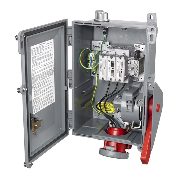 Hubbell Wiring Device-Kellems Fused Circuit-Lock Interlock Device, 4P5W, 30A 3PH 277/480V - HBL530MIF7W