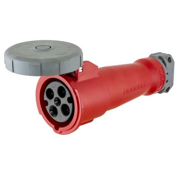 Hubbell Heavy Duty Products, IEC Pin and Sleeve, Connector Switched, 100 A 380-415 VAC - HBLS4100C6W