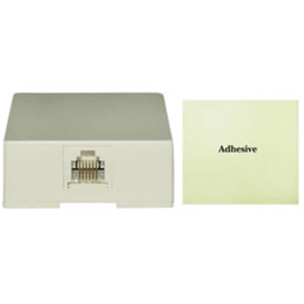 Cable Wholesale 1 Port Keystone Wall Plate, Single Gang - White - 301-1K-W