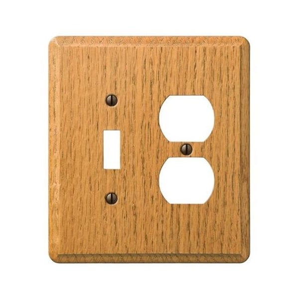 Livewire 901TDL Contemporary 1 Toggle 1 Duplex Wall Plate  Light Oak - LI612024