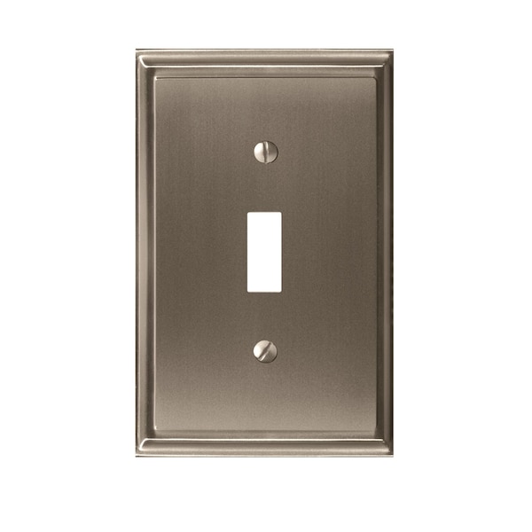 Amerock Mulholland 1 Toggle Satin Nickel Wall Plate - 1906958