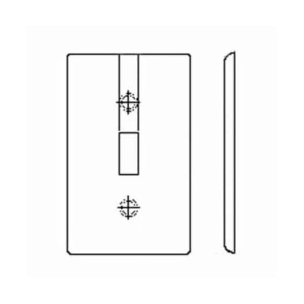 Leviton Receptacle 1 Gang Wallplate - 80704-W
