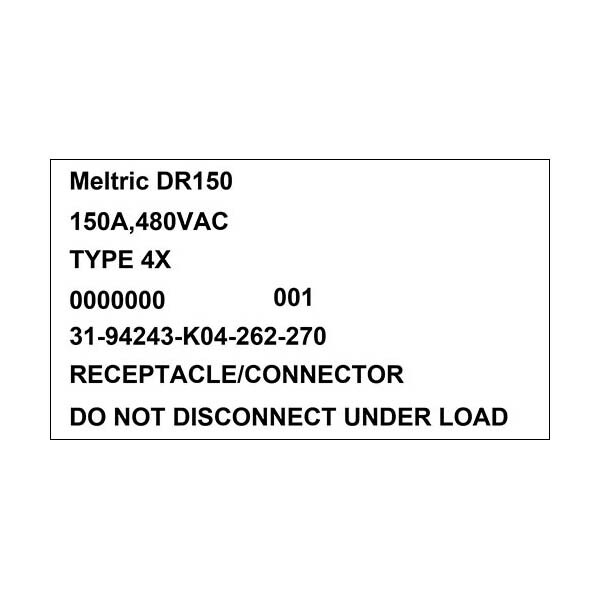 Meltric 31-94243-K04-262-270 RECEPTACLE AUXILIARY SWITCH - 31-94243-K04-262-270