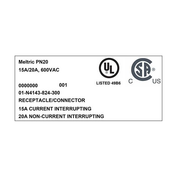 Meltric 01-N4143-824-300 RECEPTACLE SCREW TYPE LOCKING PAWL - 01-N4143-824-300