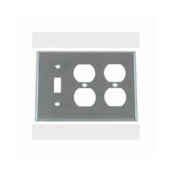 Mulberry Number of Gangs: 3 430 Stainless Steel, Satin Finish - 97553