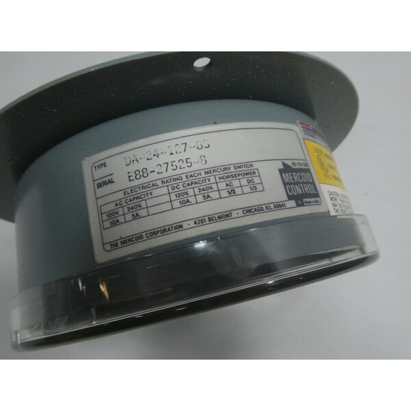 Interruptor de presión Mercoid de 10-200Psi 120/240V-CA 120/240V-CD - DA-24-127-8S