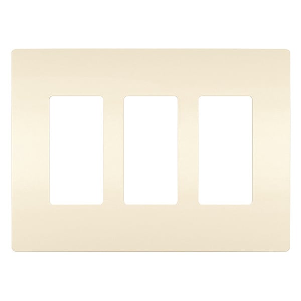 Zoro Select Rocker Wall Plate, Number of Gangs: 3 Plastic, Smooth Finish, Light Almond - RWP263LA