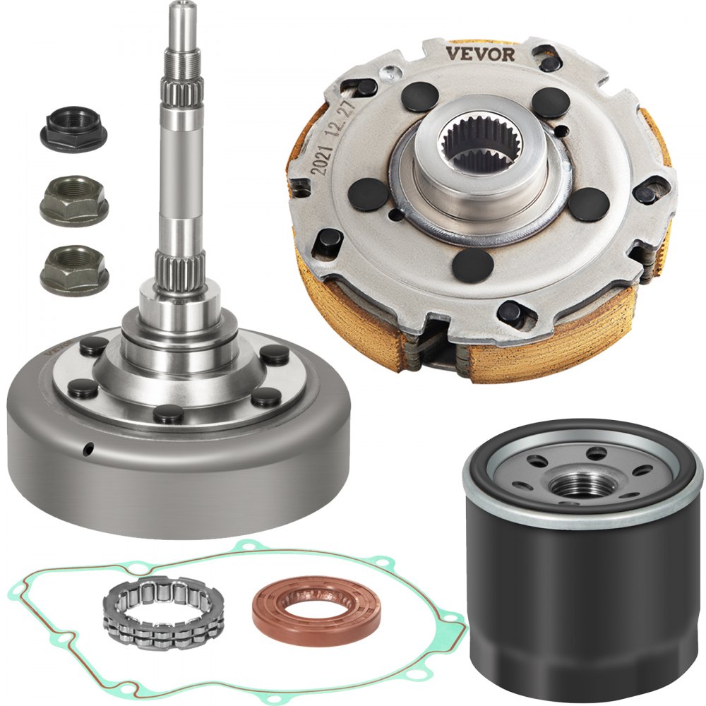 VEVOR Wet Clutch Kits Assembly compatible with UTV ATV 500 700 MSU-500 MSU-700 Massimo Alligator Menards Yardsport Qlink FrontRunner Supermach - UTV500700LHQTJ001V0